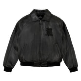 Handmade Men’s Iconic Avirex Leather Jacket Black Leather Bomber Jacket Aviator Style