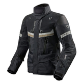 REV'IT! Dominator 3 GTX Jacket Black Waterproof Adventure Motorcycle Jacket