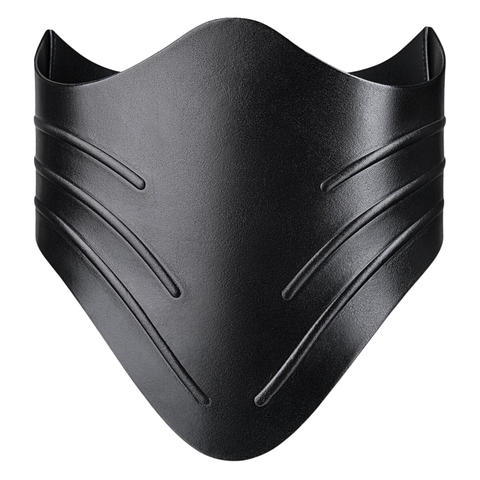 Maxkik Handcrafted Victorian Black Leather Overbust Corset Steel Boned Gothic Basque