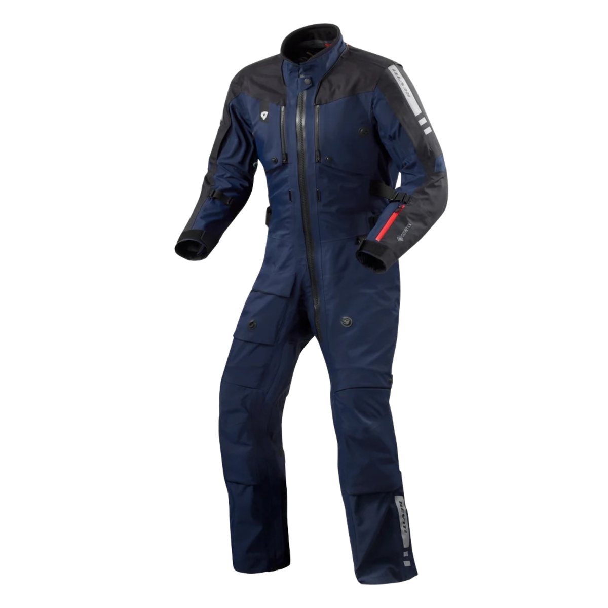 REV'IT! Paramount GTX One Piece Motorcycle Suit Dark Blue Waterproof Touring Suit
