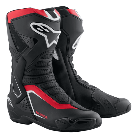 Alpinestars SMX-6 V3 Motorcycle Boots Black/Red/White Racing Boots