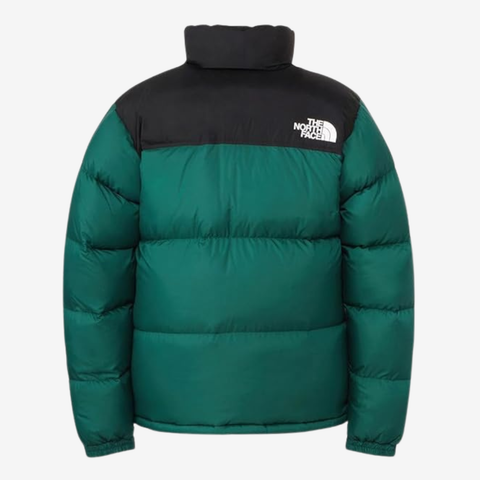The North Face Nuptse 700 Puffer Jacket Green Black 1996 Retro Down Winter Coat