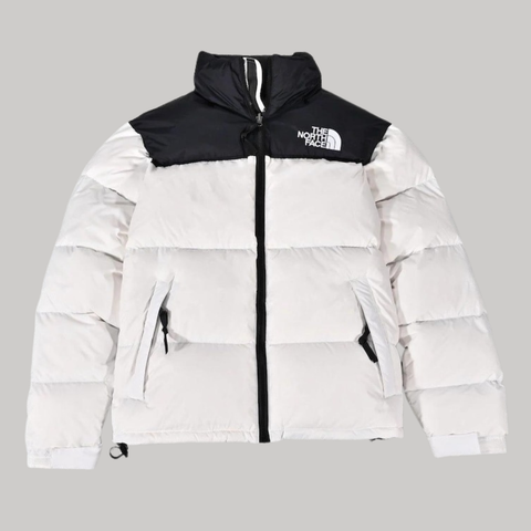 The North Face Nuptse 700 Puffer Jacket White Black 1996 Retro Down Winter Coat