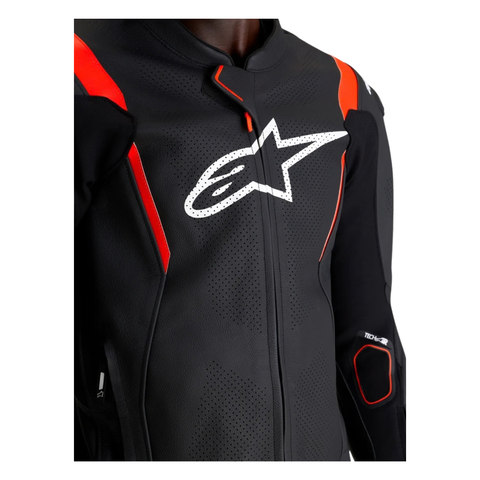 Alpinestars Missile V3 Leather Suit Set with SP-3 Gloves & SMX-6 V3 Boots Black Red