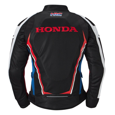 Honda HRC Racing Motorcycle Jacket Men’s Black Red Protective Riding Jacket