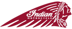 Indian Motorcycle Hooded Leather Biker Jacket Black Zip-Up Moto Coat company logo